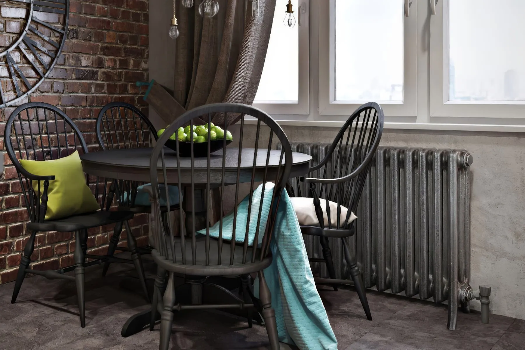 чугунные радиаторы лофт